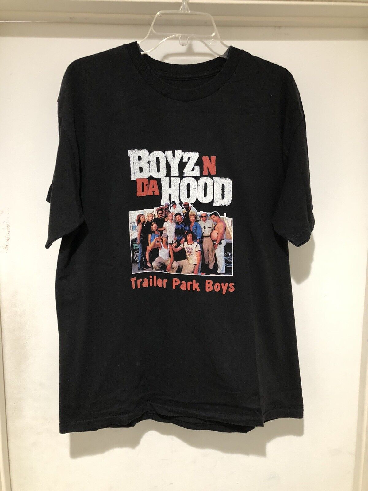 Vintage Early 2000s Trailer Park Boys Boyz N Da Hood Rap Tee T Shirt RARE Canada