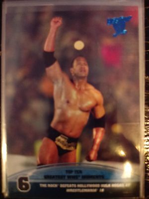 2013 Topps Best of WWE Top Ten Greatest Moments #6 The Rock Hollywood (The Rock Best Moments)
