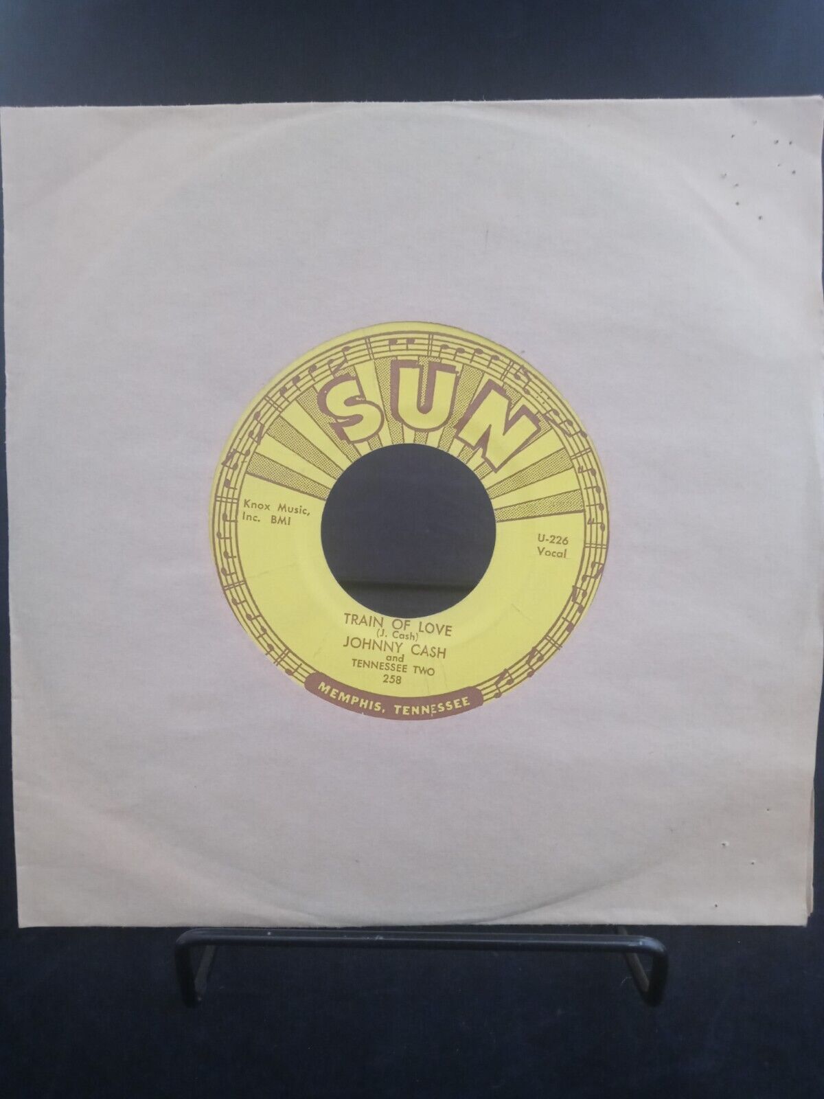 Train of Love /There You Go Johnny Cash 45 rpm Sun 258