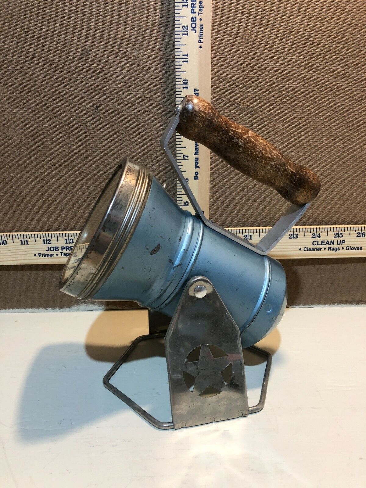 Vintage Star Headlight and Lantern Co. Blue Lantern