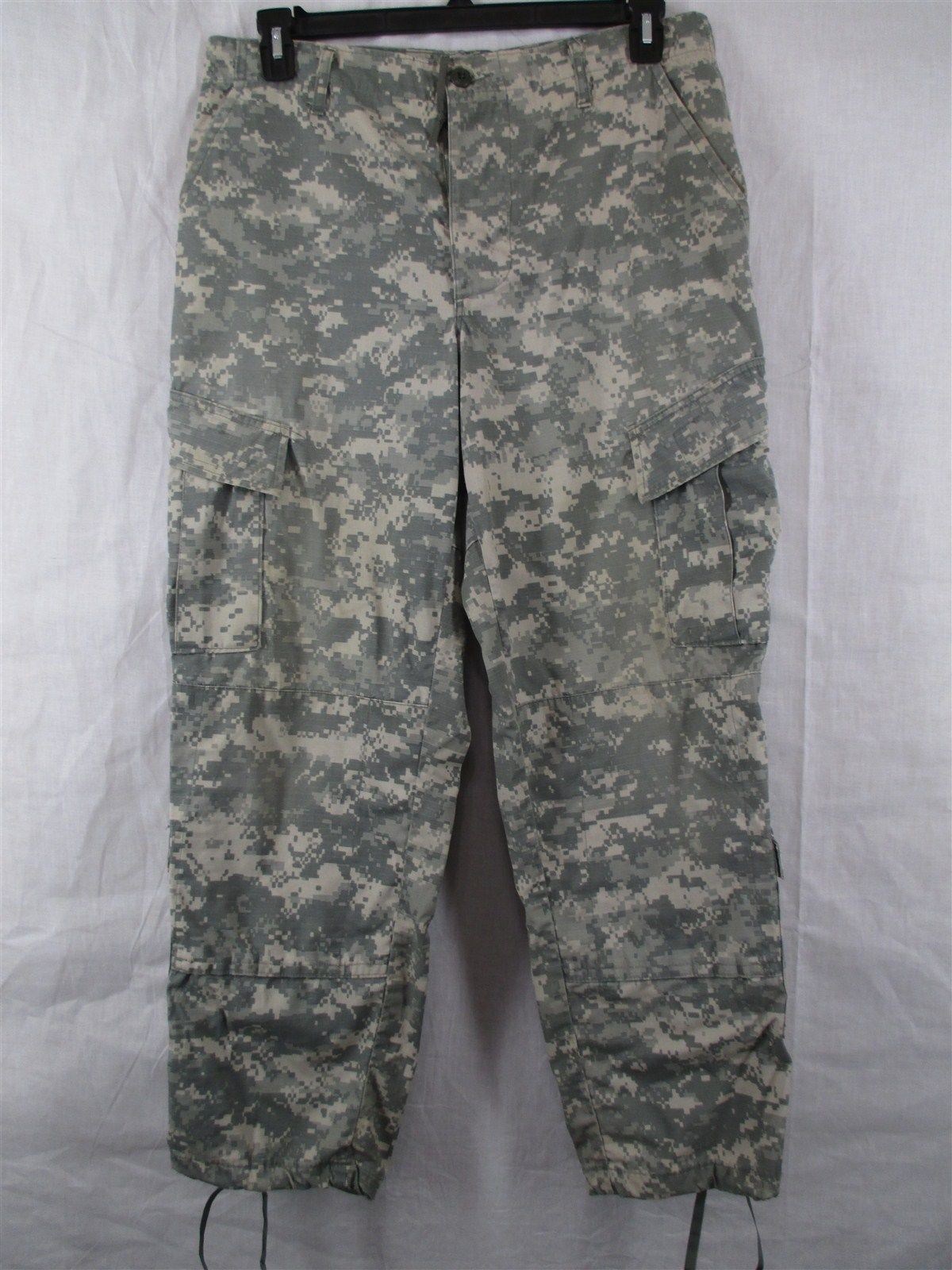 ACU Pants/Trousers Medium Short USGI Digital Camo Cotton/Nylon ...
