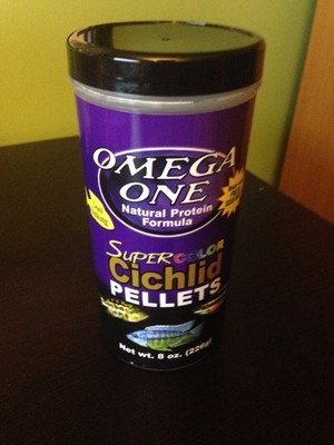 Super Cichlid Color Pellets 8oz Omega One ...