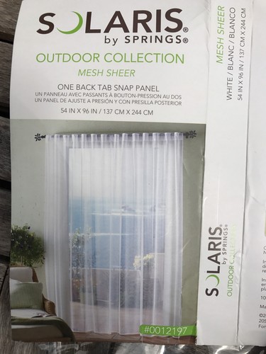 Upc 034086704941 Springs Solaris Outdoor Black Mesh Sheer