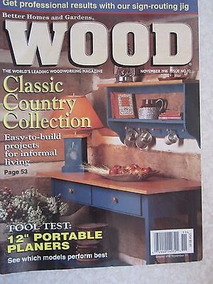 WOOD Better Homes & Gardens November 1996 Issue 92 Pull out Patterns Kazoo