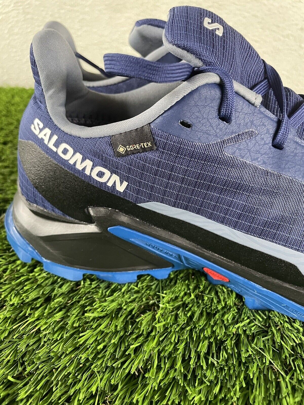 Salomon Shoes (11) ALPHACROSS 5 GORE-TEX Trail Running Lapis Blue 473092 Hiking