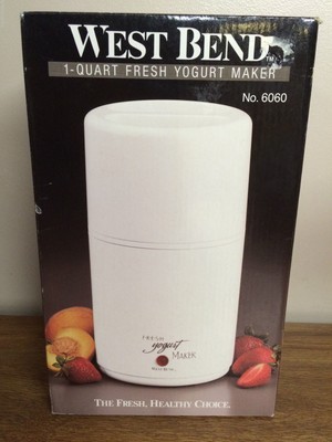 WEST BEND 1 QUART FRESH YOGURT MAKER ...