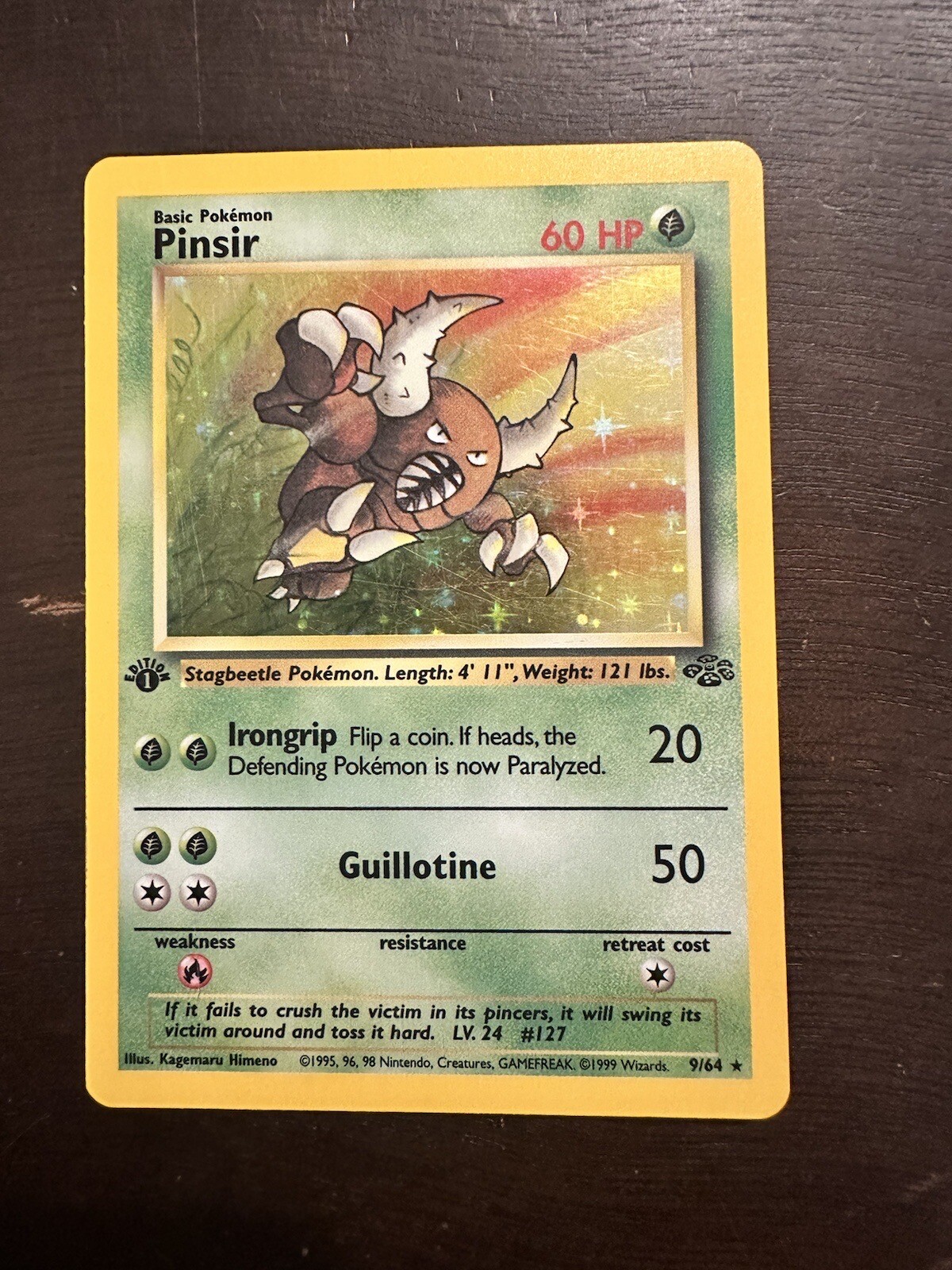 Yahoo!オークション Pinsir 9/64 1st Edition Holo Jungle Set ポケ...