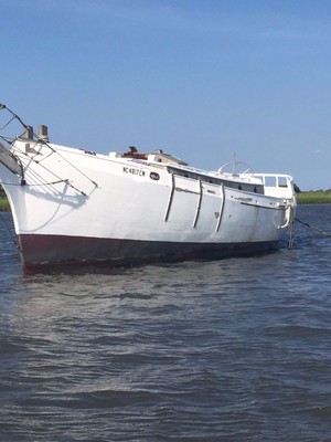 Angleman Seawitch 36' Hull and Engine - Perfect for Restoration!