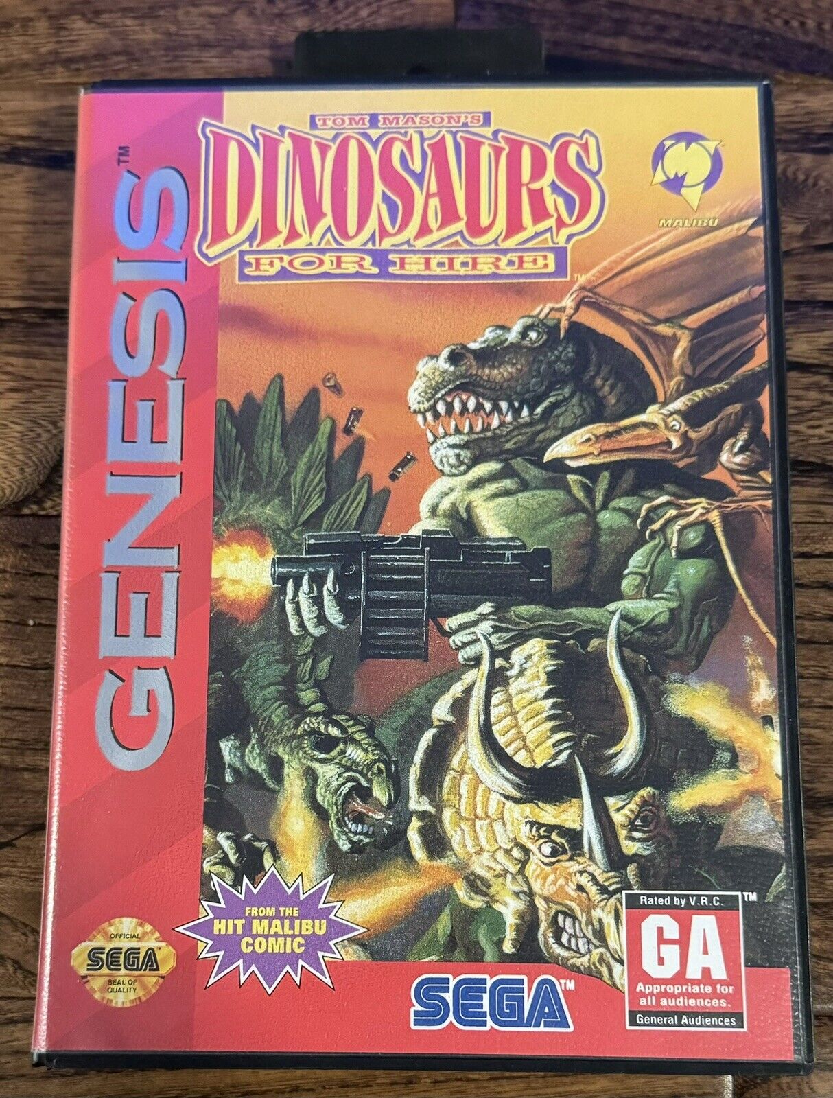 Dinosaurs for Hire (Sega Genesis, 1993) Mint CIB Complete Tested w/ Reg Card
