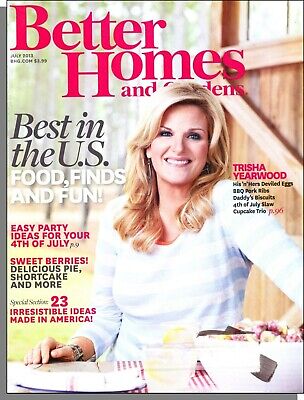 Better Homes and Gardens - 2013, July - Trisha Yearwood, 4th of July Party (Best 4th Of July Parties)