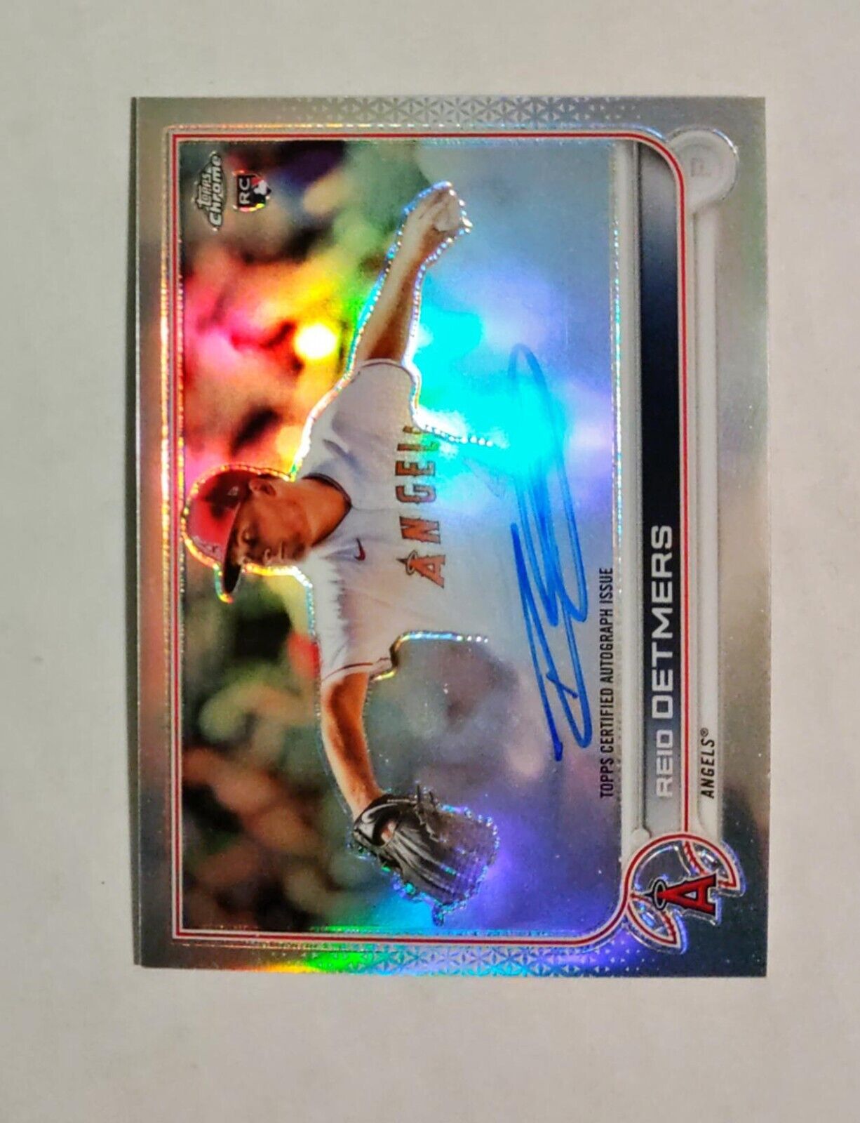 Reid Detmers 2022 Topps Chrome RC AUTO Rookie REFRACTOR 164/499 Angels O4