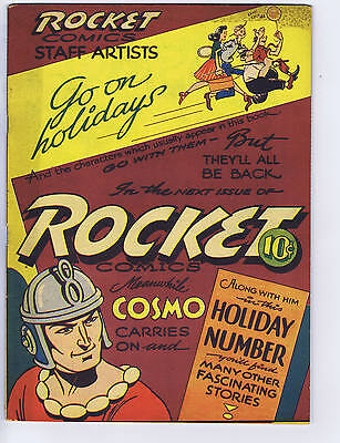 Rocket Comics V2 #10 Maple Leaf Pub 1944 RARE CANADIAN EDITION 