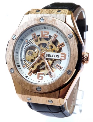 Montre Homme Automatique Squelette Style Hublot: Montre Homme Automatique Squelette Style Hublot: