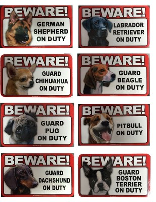 BEWARE OF DOG Sign dog pet parking ...