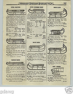 1919 PAPER AD OVB Our Very Best Wood Coaster Snow Sled Torpedo Racer Pedal
