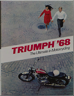 1968 TRIUMPH Motorcycle Original AD Bonneville Tiger Trophy Daytona Super Sports