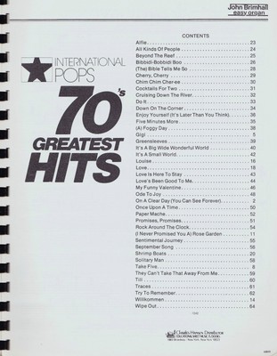 International Pops 70's Greatest Hits