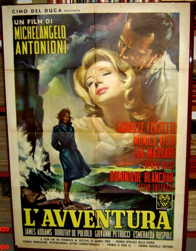 ANTONIONI-LAVVENTURA-MANIFESTO-ORIGINALE-1-EDIZIONE-1960-RARISSIMO