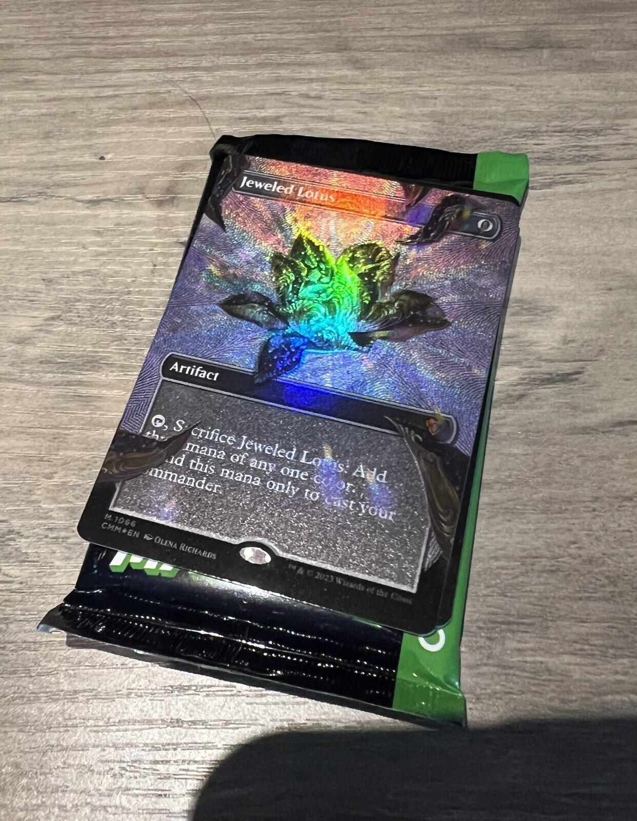 MTG Jeweled Lotus Textured Foil Mythic Commander Masters 1066 Pack To Sleeve!