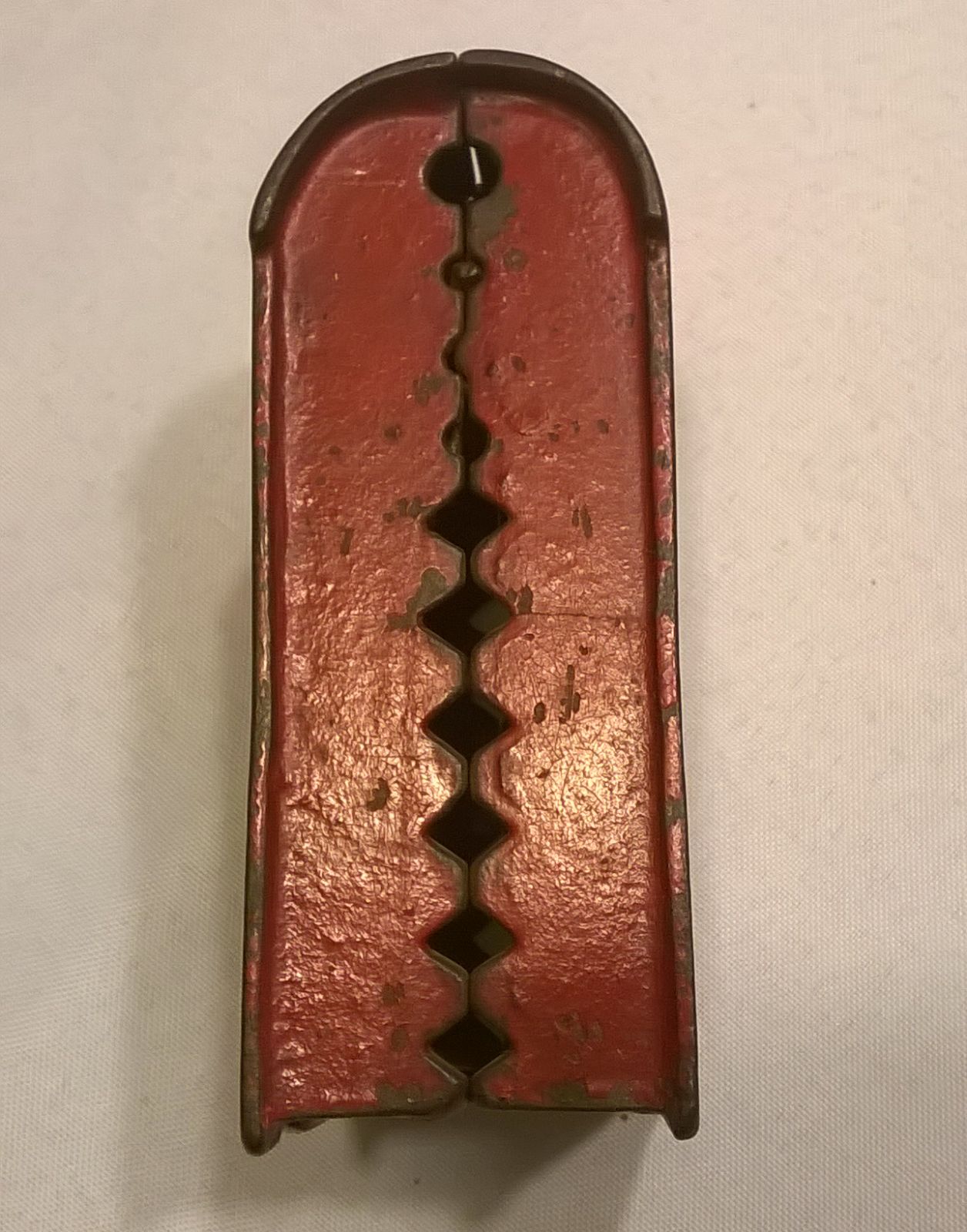 Vintage Cast Iron Red US Mail Box Bank