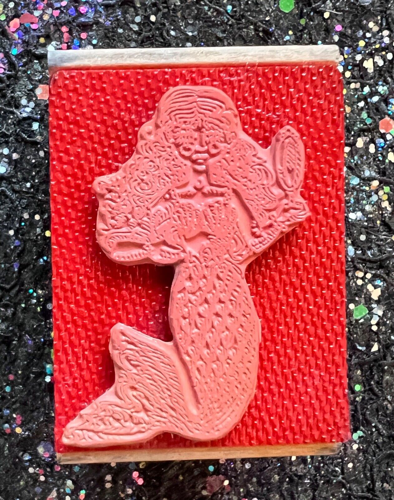 Vintage Rubber Stamp "Pretty Little Mermaid" by Gail Haley for Kidstamps '86