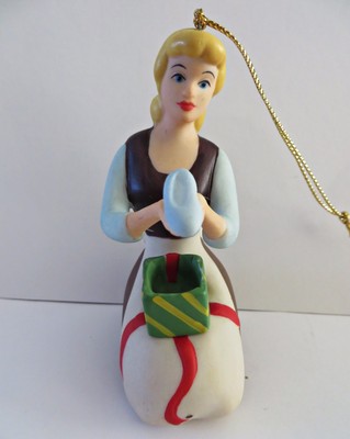 Walt Disney Grolier Cinderella Ella Porcelain Christmas Tree Ornament New