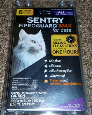 Sentry Fiproguard Max for Adult Cats Six ...