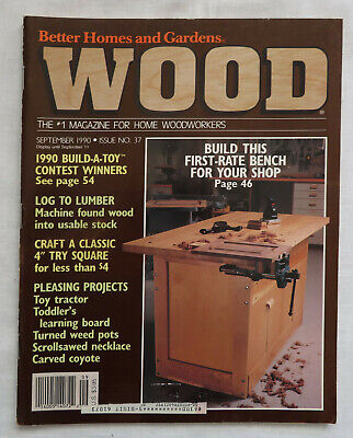 Better Homes And Gardens Wood Magazine Sept 1990 Workbench Toy Tractor