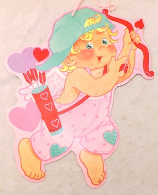 Lot Of 8 Valentine Decorations - Hearts & Cherubs - Holiday Decorations