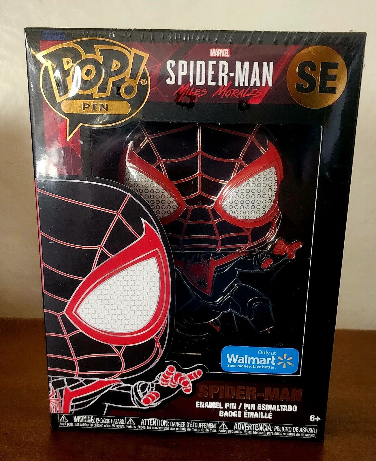 Funko POP! Pin - Marvel Spider-Man: Miles Morales Enamel PIN / SEALED NEW
