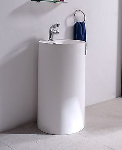 ... Standing-Solid-Surface-Stone-Modern-Pedestal-Sink-18-x-18-inch-DW-150