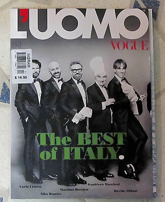  L'UOMO VOGUE April 2015 ITALY BEST Tri-Fold Cover ALESSANDRO ROJA Italian