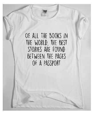 Inspirational travel quote t shirt womens ladies mens The best