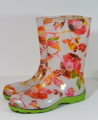 Sloggers Women's Floral Flowers Rain Garden Boots ...