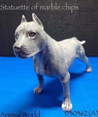 Figurine American Staffordshire Pitbull Terrier Marble chips ...