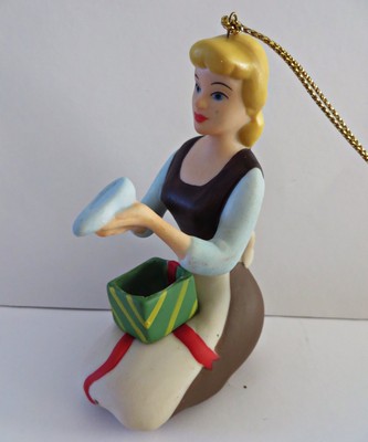 Walt Disney Grolier Cinderella Ella Porcelain Christmas Tree Ornament New