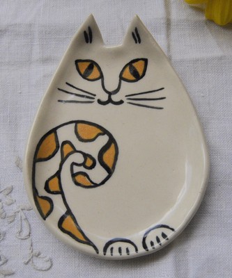 Kitchen cat spoon rest countertop  handmade ...