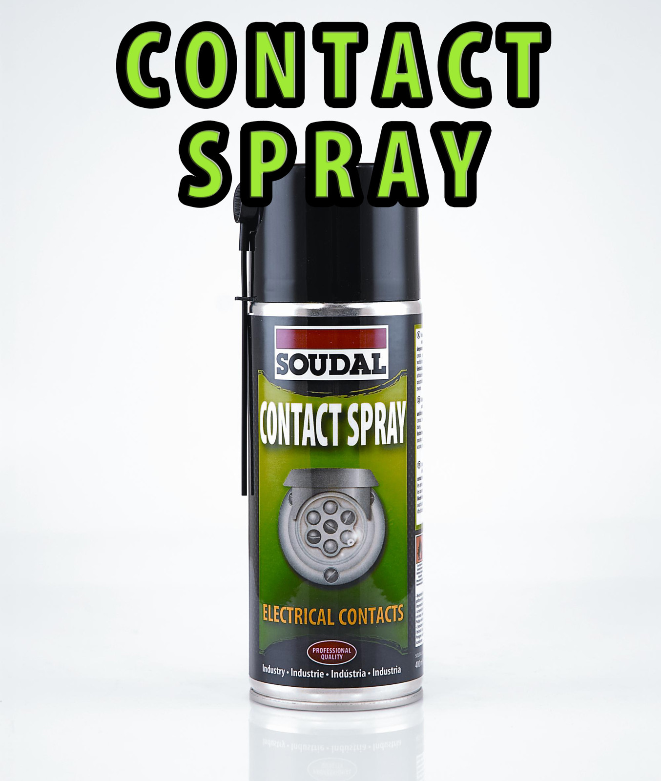 SOUDAL ELECTRICAL CONTACT SPRAY CLEANER 400ML NON CORROSIVE DISSOLVES