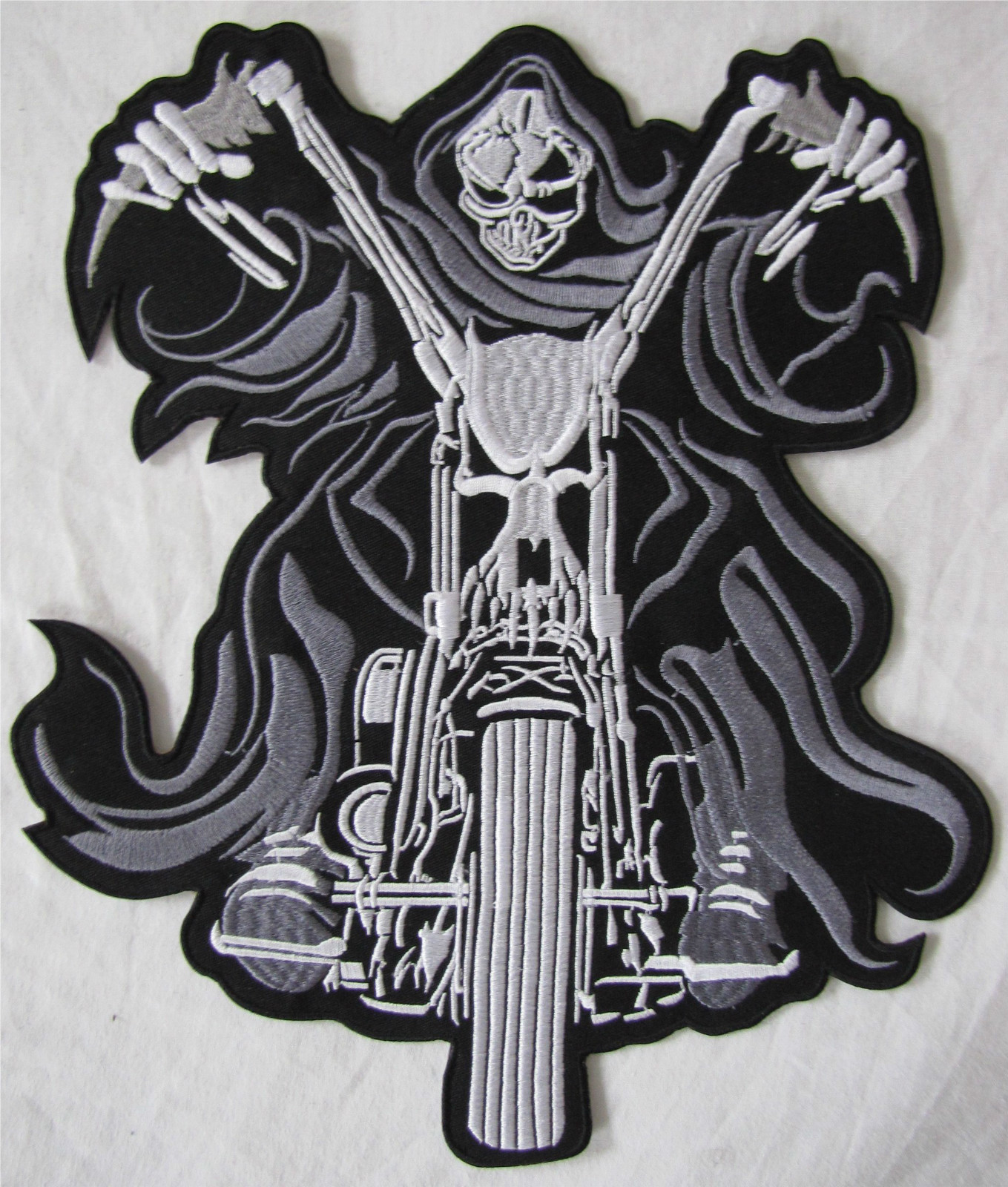 Chopper Skeleton Embroidery