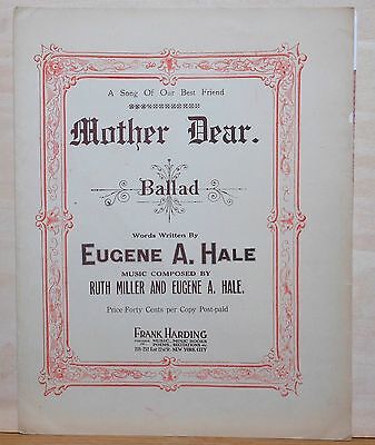 Mother Dear - 1930 sheet music - 