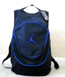 ... Air-Jordan-Jumpman-Mens-Boys-Backpack-School-Bag-Laptop-Black-Blue-New