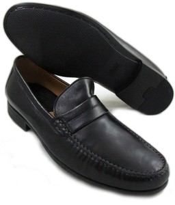 New-Mens-Casual-Dress-Shoes-Johnston-Murphy-Black-Leather-Slip-On-9-5 ...
