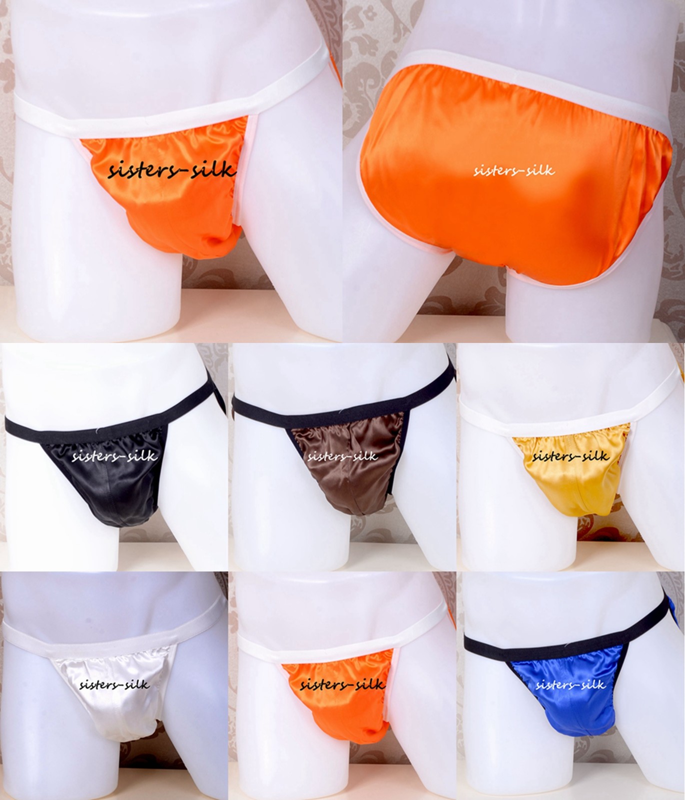 Mens 100% Pure Silk briefs SU247