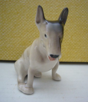 Russia Russian Porcelain Bull Terrier Dog Figurine ...