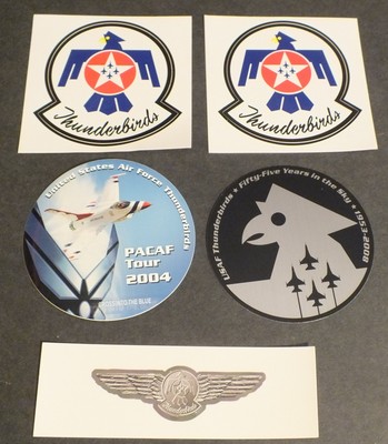 Vintage Unused set of Air Force Thunderbird Stickers F-16 Lockheed made