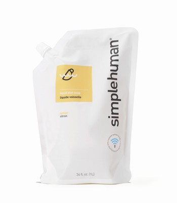 UPC 838810014913 product image for Simplehuman Liquid Dish Soap Refill Pouch, 1 L - Lemon | upcitemdb.com