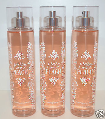 body peach bath works mist pretty perfume fragrance spray fine lot