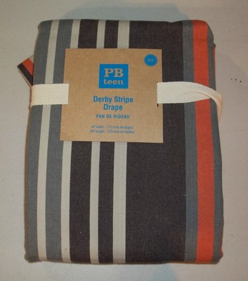 Pottery Barn Teen Derby Stripe Drape Panel ...