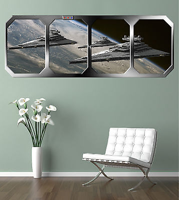  STAR WARS   STAR DESTROYERS !!!    GIANT WINDOW VIEW   PRINTED POSTER