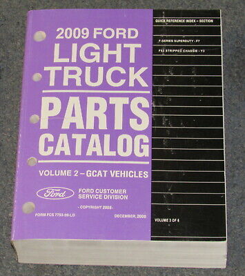 2009 Ford Truck F-250 F-350 Super Duty F53 Parts Illust Text Catalog Manual